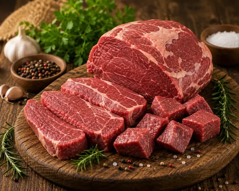 Fresh farm beef
