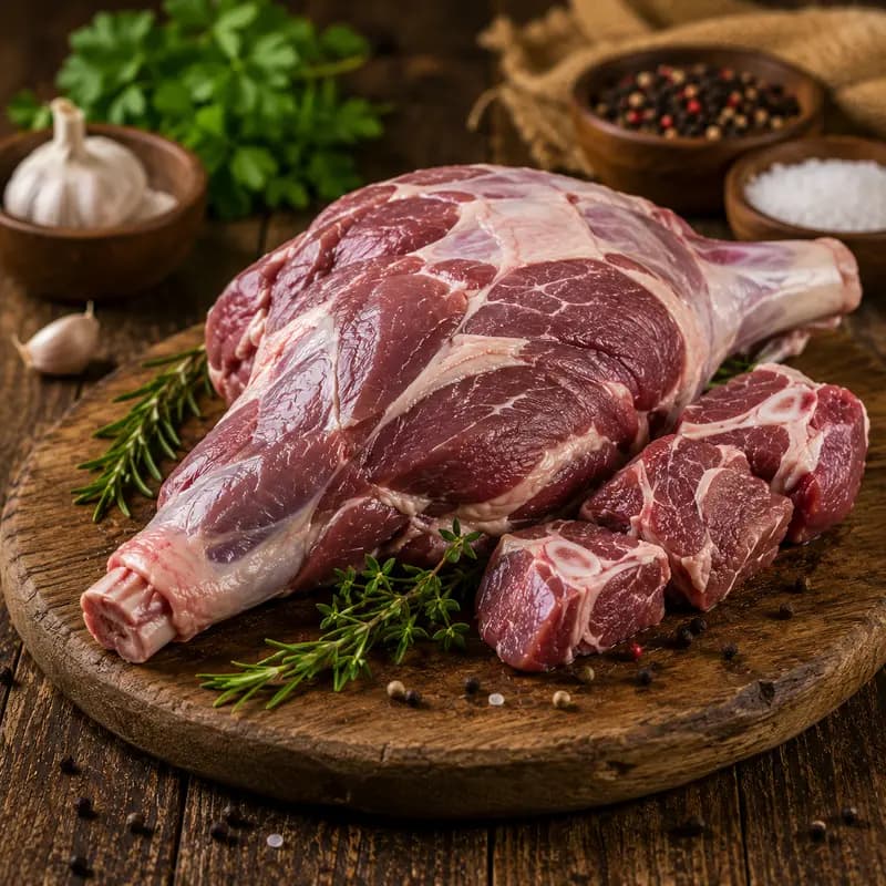 Fresh farm goat meat