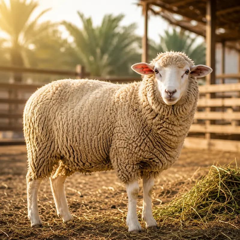 Fresh farm sheep meat